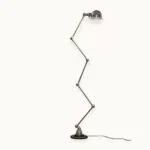 Jielde-Jean-Louis Domecq-Lampadaire-5-branches-sur-commande- restauree-2 Jieldé - Création de lampe Jieldé sur commande, sur base d'assemblages de pièces anciennes rénovées.