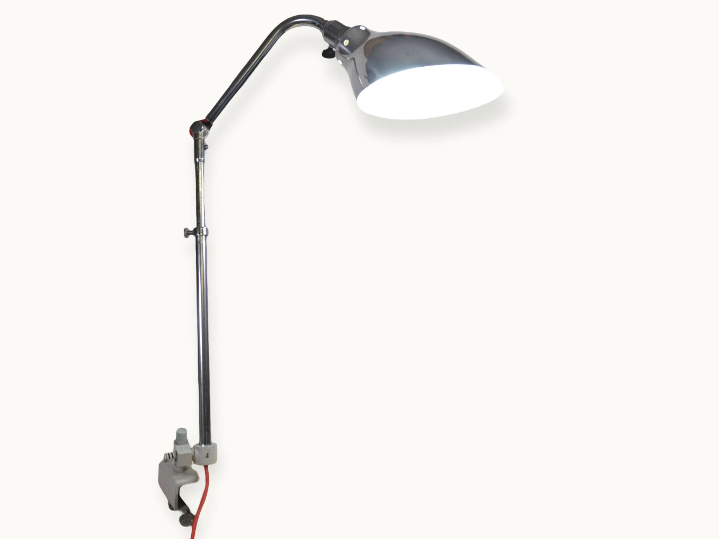 Lampe articulée d'atelier - Ki‑E‑Klair 2 - Circa 1950-11 Lampe Ki‑E‑Klair Alphonse Pinoit — lampe articulée industrielle 1950