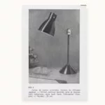 Lampe de bureau JUMO 800 S vintage (vers 1950) — émail vert, chrome, socle fonte lesté, frein mécanique, hauteur diffuseur réglable. Rénovée. Traces du temps visibles.