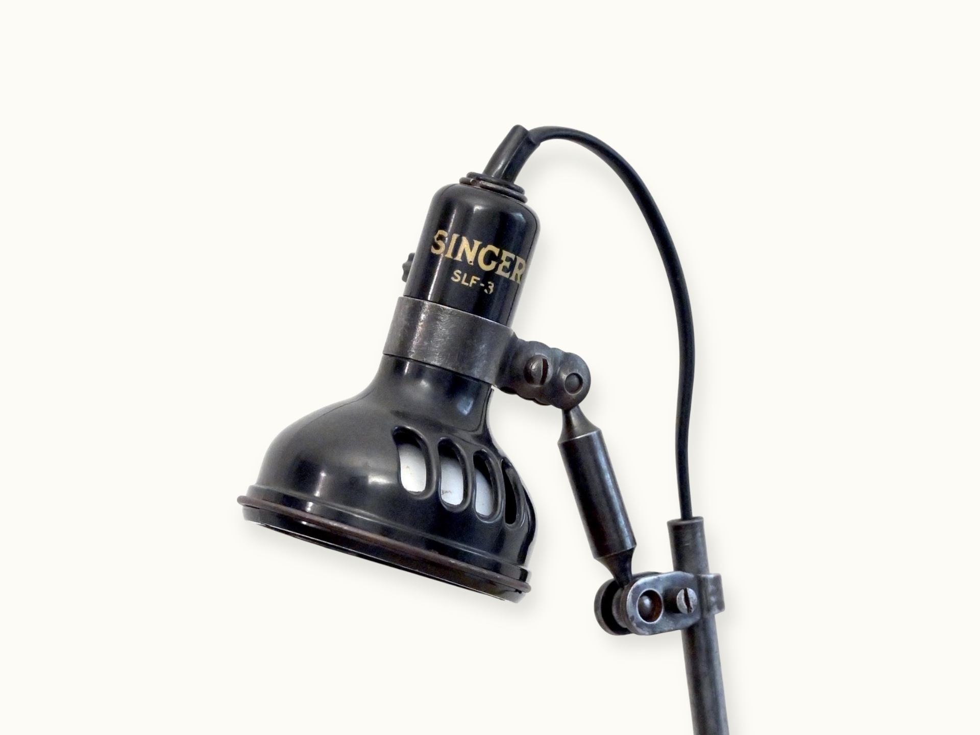 Lampe de couture vintage de marque SINGER modèle SLF 3 par SIMANCO