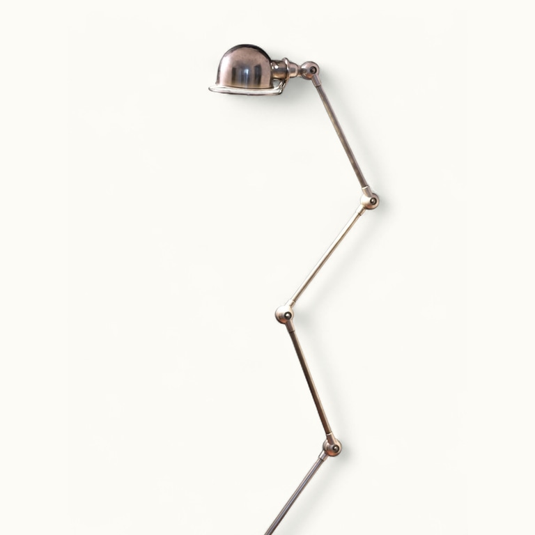 Jielde-Jean-Louis Domecq-Lampadaire-5-branches-sur-commande- restauree-1 Jieldé - Création de lampe Jieldé sur commande, sur base d'assemblages de pièces anciennes rénovées.