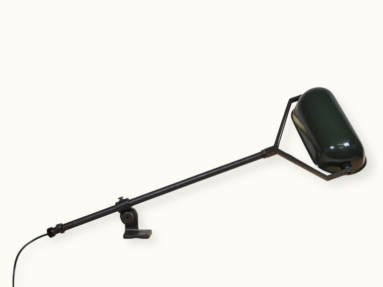 Lampe d’atelier SAMMODE — Type EQ, fixation horizontale — réflecteur « baignoire » émaillé (n° 365-4Bis)