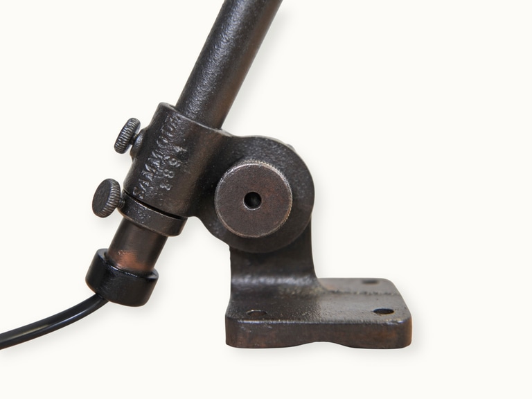 Lampe d’atelier SAMMODE — Type EQ, fixation horizontale — réflecteur « baignoire » émaillé (n° 365-4Bis)