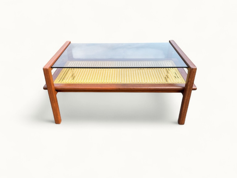 Table-Basse-SNA-Roset-Michel-Ducaroy-3 Table basse SNA Roset - Gamme cannage nylon - attribué à Michel Ducaroy - 1958