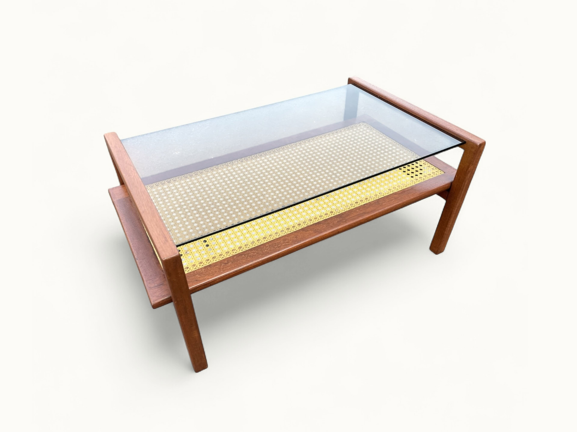 Table-Basse-SNA-Roset-Michel-Ducaroy-4 Table basse SNA Roset - Gamme cannage nylon - attribué à Michel Ducaroy - 1958