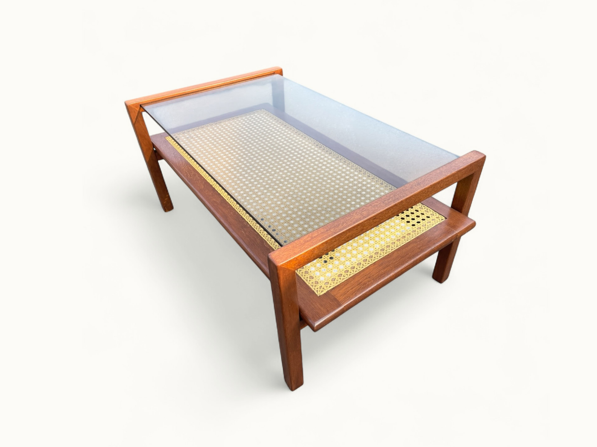 Table-Basse-SNA-Roset-Michel-Ducaroy-8 Table basse SNA Roset - Gamme cannage nylon - attribué à Michel Ducaroy - 1958